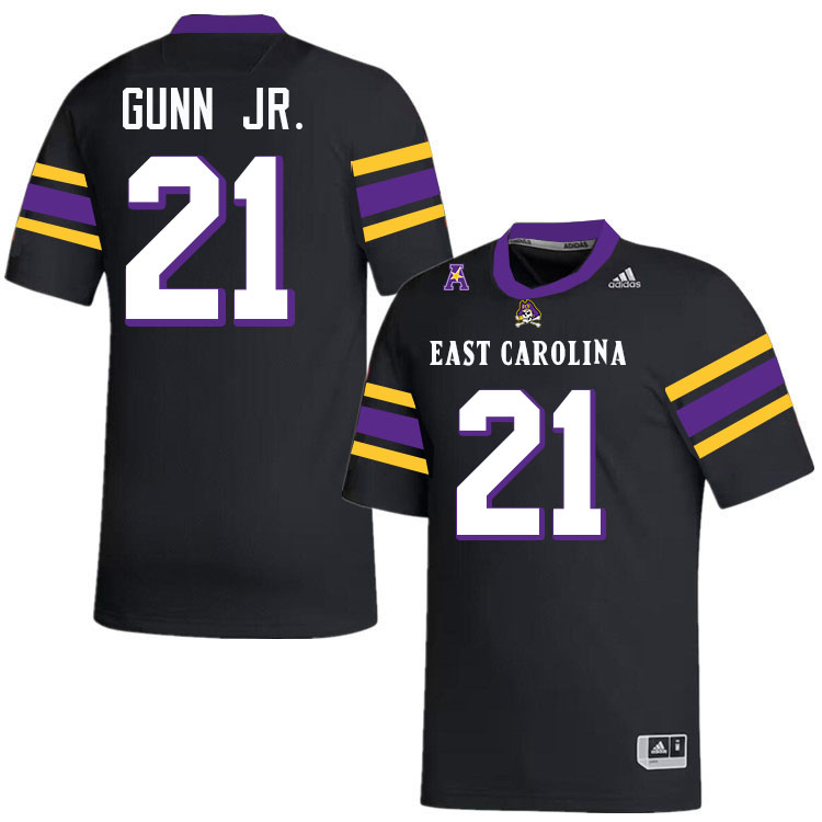 Marlon Gunn Jr. ECU Jersey,East Carolina Pirates #21 Marlon Gunn Jr. Jersey Youth College-Black 2024